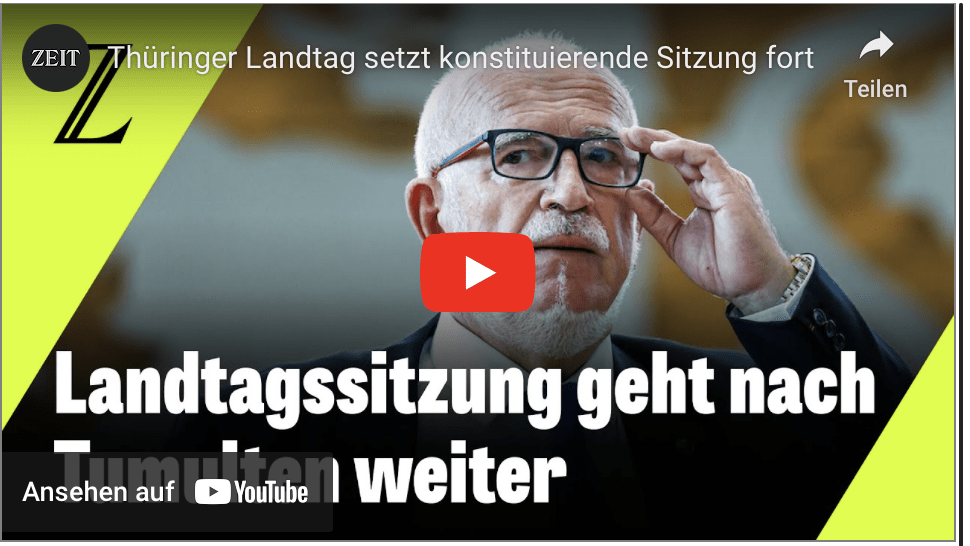 Thüringer Landtag setzt konstituierende Sitzung fort!