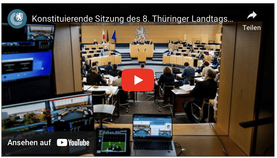 Konstituierende Sitzung des 8. Thüringer Landtags Fortsetzung!