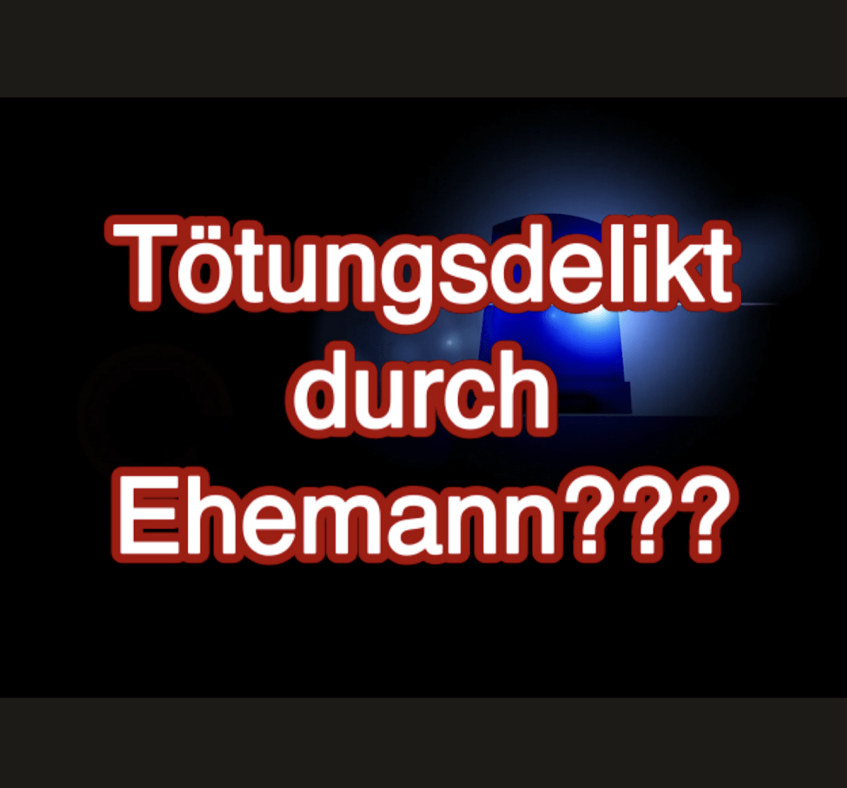 Büchen/Witzeeze Verdacht eines Tötungsdeliktes durch Ehemann!