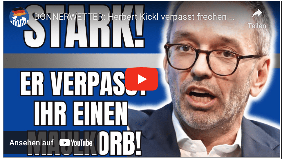DONNERWETTER: Herbert Kickl verpasst frechen Moderatoren Standpauke ihres Lebens!