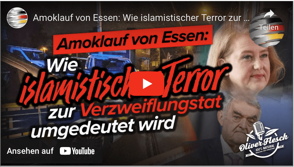 Amoklauf von Essen: Wie islamistischer Terror zur „Beziehungstat“ umgedeutet wird