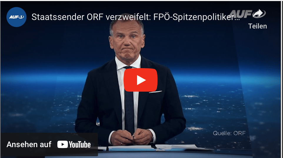 Staatssender ORF verzweifelt: FPÖ-Spitzenpolitiker lieber bei AUF1