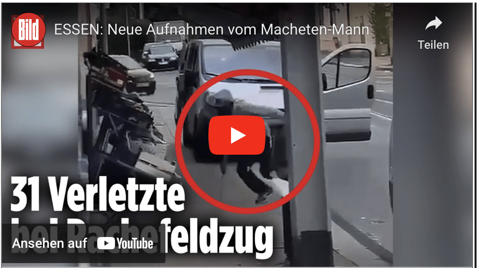 ESSEN: Neue Aufnahmen vom Macheten-Mann!