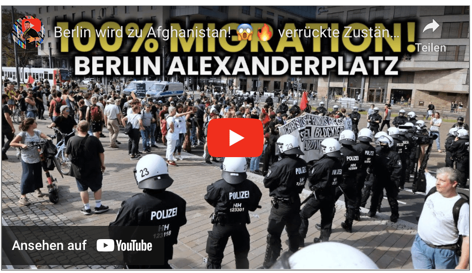 Berlin wird zu Afghanistan!  verrückte Zustände am Alexanderplatz!