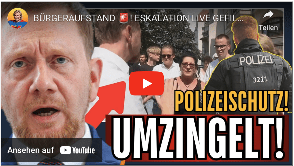 BÜRGERAUFSTAND ! ESKALATION LIVE GEFILMT! MENSCHEN stürmen auf KRETSCHMER zu !