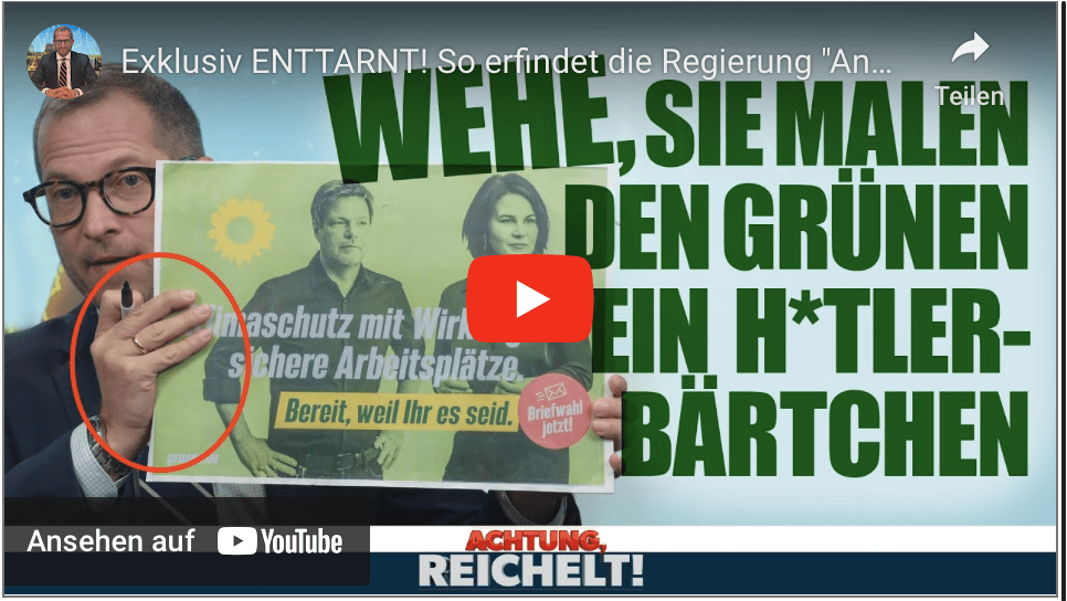 Exklusiv ENTTARNT! So erfindet die Regierung „Angriffe auf Grüne“! | Achtung, Reichelt! vom 03.10.24