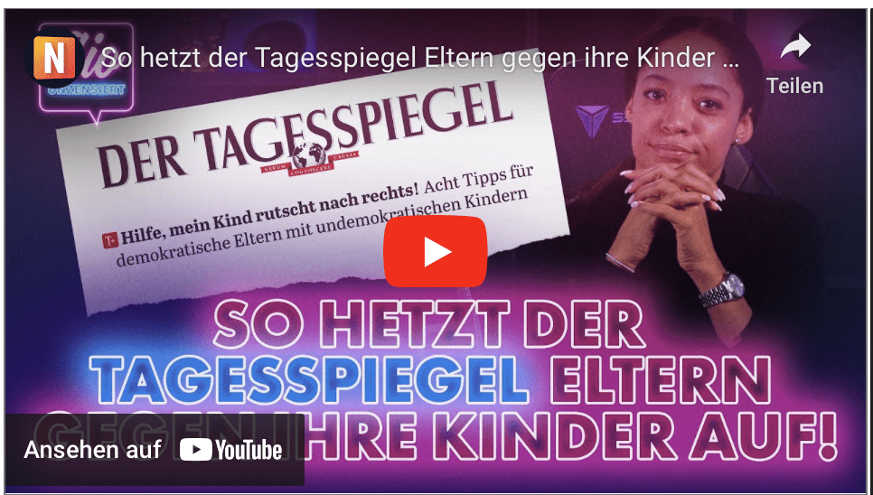 So hetzt der Tagesspiegel Eltern gegen ihre Kinder auf!