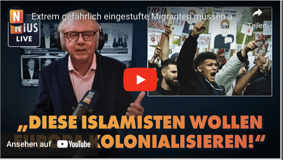 Extrem gefährlich eingestufte Migranten müssen abgewiesen werden | NIUS Live vom 25. September 2024