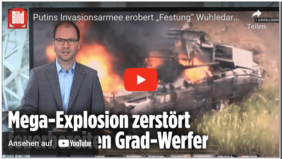 Putins Invasionsarmee erobert „Festung“ Wuhledar | BILD-Lagezentrum