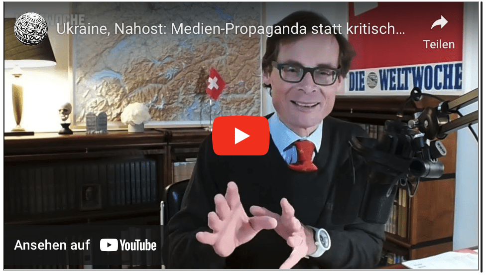Ukraine, Nahost: Medien-Propaganda statt kritischer Distanz – Weltwoche Daily CH