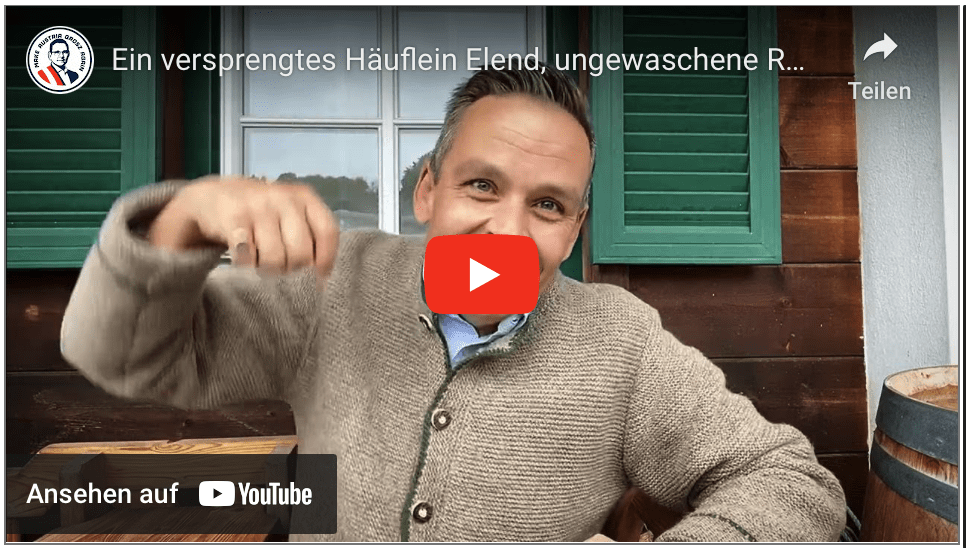 Ein versprengtes Häuflein Elend, ungewaschene Rastalockenregimenter, demonstrieren gegen Wahlen!