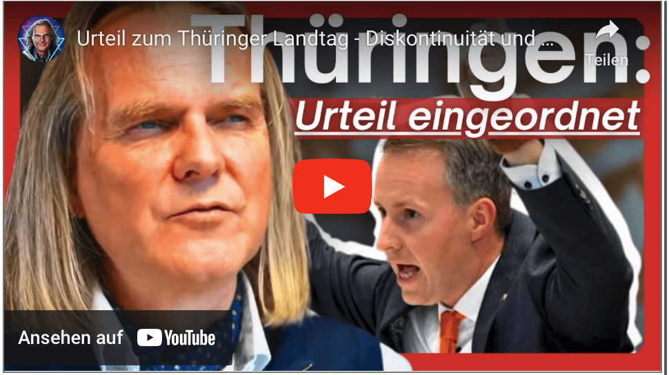 Urteil zum Thüringer Landtag – Diskontinuität und Strategem 23 | Prof. Dr. Christian Rieck
