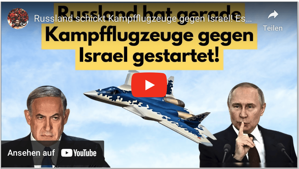 Russland schickt Kampfflugzeuge gegen Israel! Eskalation im Nahen Osten?