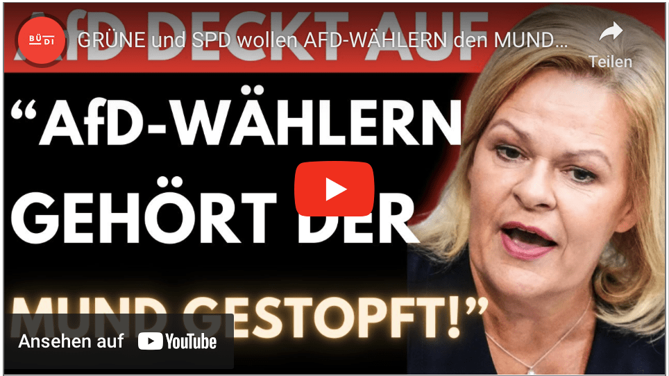 GRÜNE und SPD wollen AFD-WÄHLERN den MUND STOPFEN  AfD enthüllt das ENTSETZLICHE NETZWERK!
