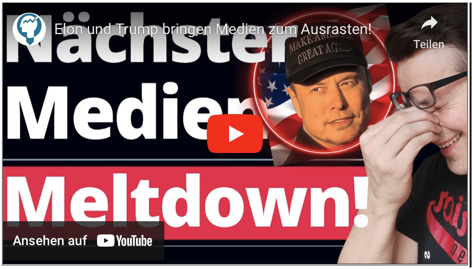 Elon und Trump bringen Medien zum Ausrasten!
