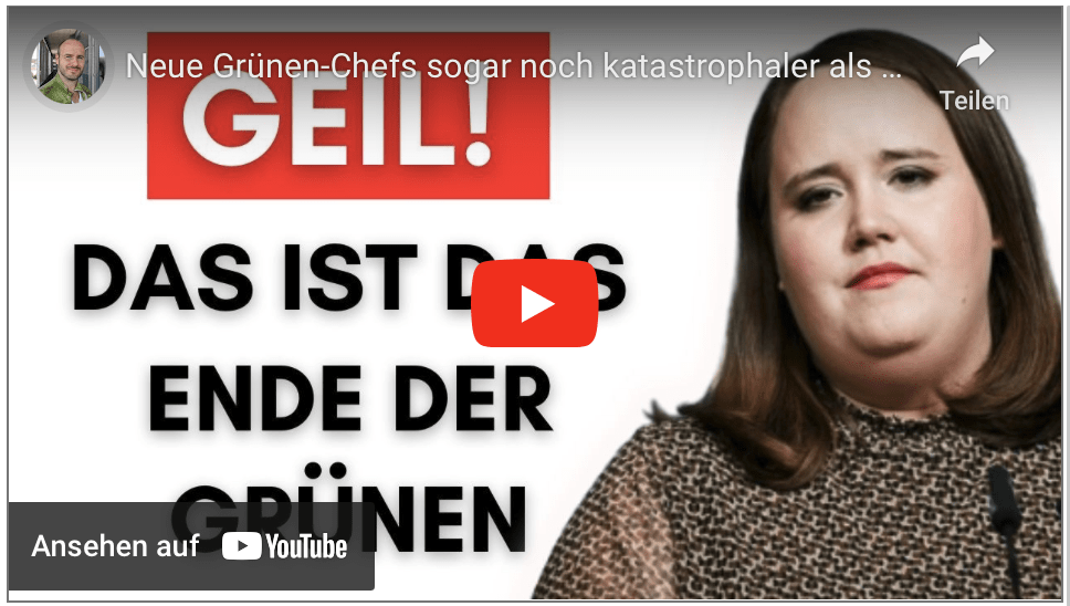 Neue Grünen-Chefs sogar noch katastrophaler als Lang & Nouripour!