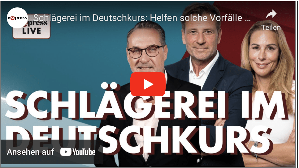 Schlägerei im Deutschkurs: Helfen solche Vorfälle der FPÖ? | exxpress live am 7. Oktober 2024