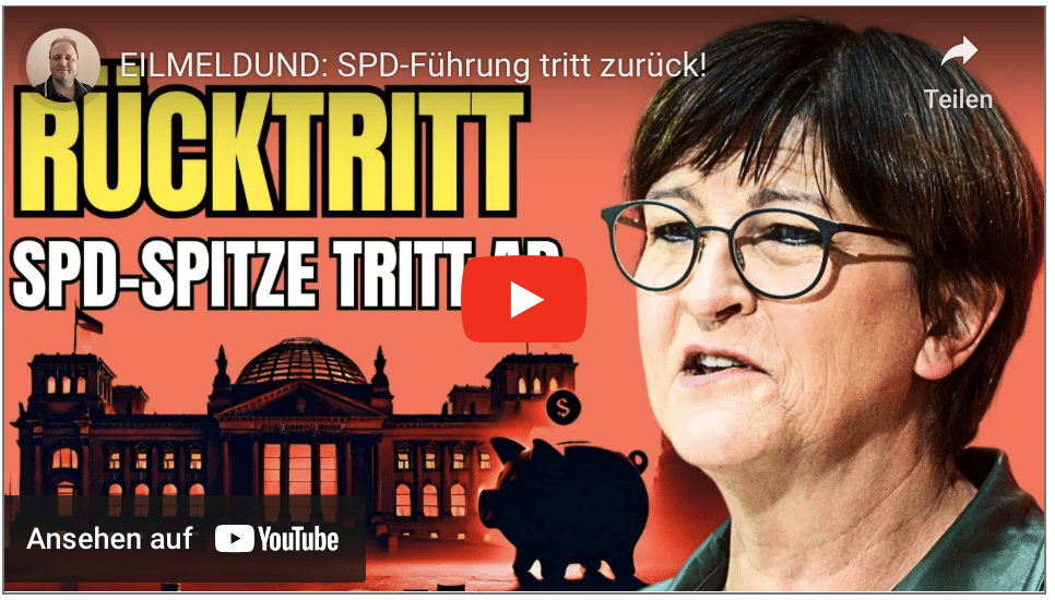 EILMELDUND: SPD-Führung tritt zurück!