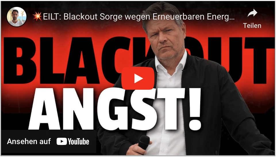 EILT: Blackout Sorge wegen Erneuerbaren Energien