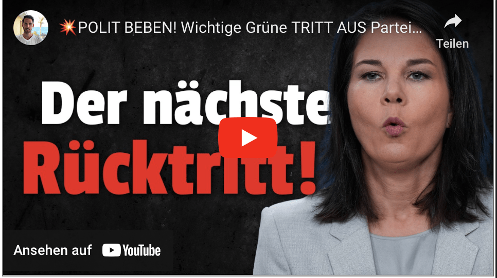 POLIT BEBEN! Wichtige Grüne TRITT AUS Partei aus!