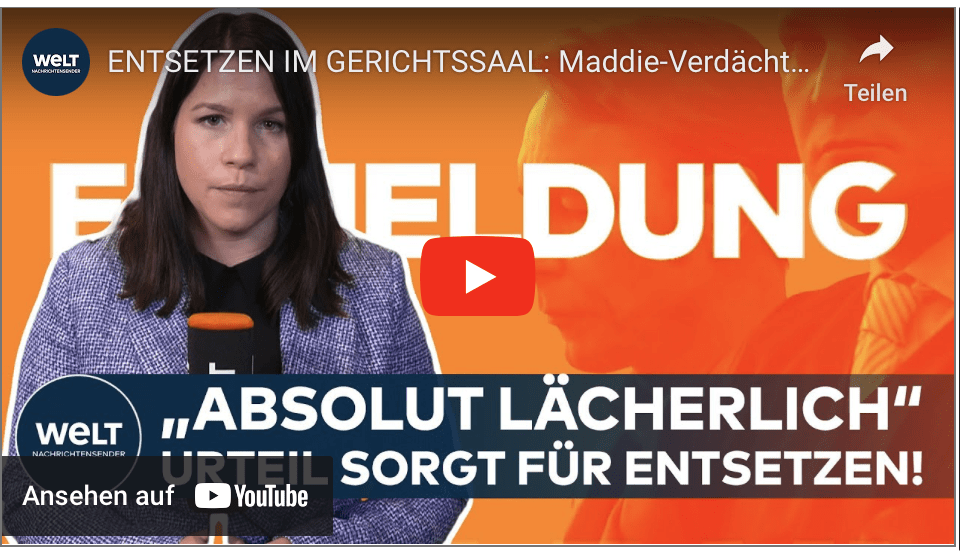 ENTSETZEN IM GERICHTSSAAL: Maddie-Verdächtiger im Vergewaltigungsprozess freigesprochen! | EIL