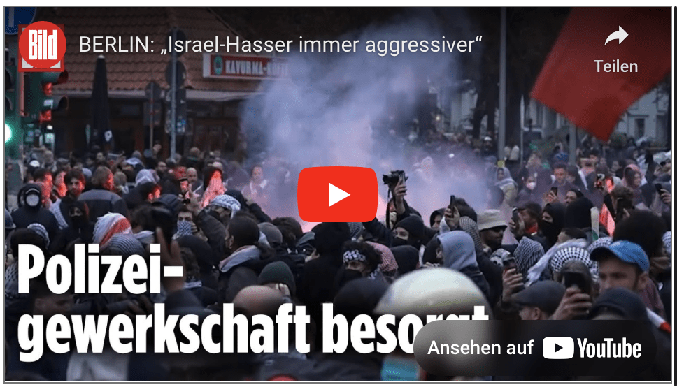 BERLIN: „Israel-Hasser immer aggressiver“!