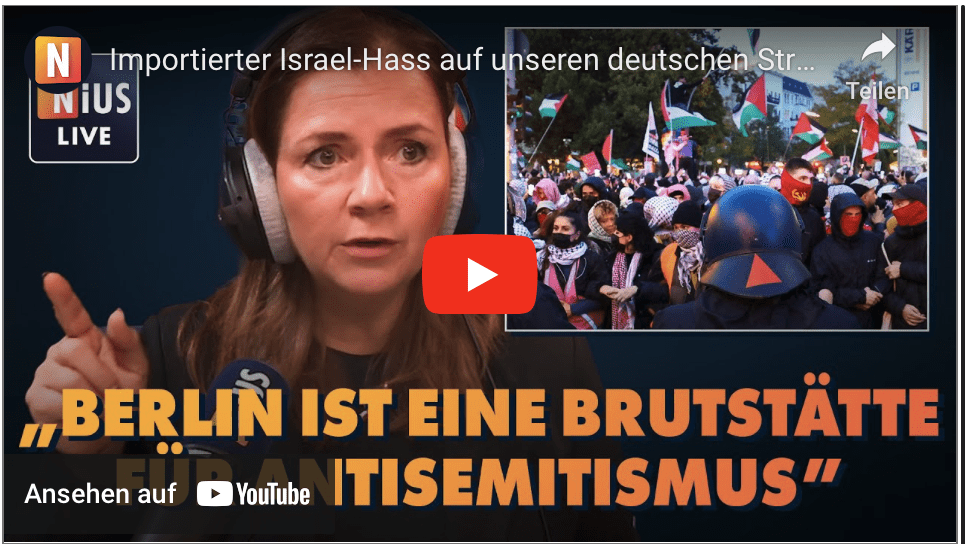 Importierter Israel-Hass auf unseren deutschen Straßen! | NIUS Live vom 08. Oktober 2024