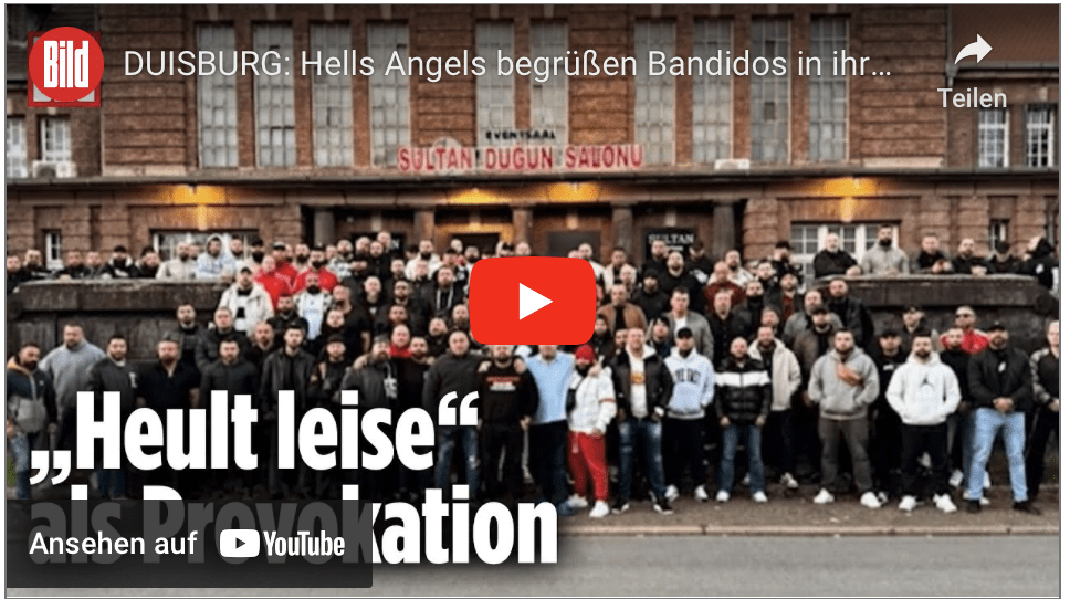 DUISBURG: Hells Angels begrüßen Bandidos in ihren Reihen