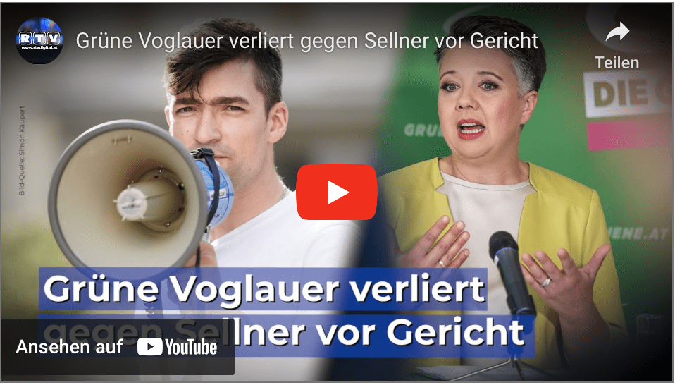 Grüne Voglauer verliert gegen Sellner vor Gericht