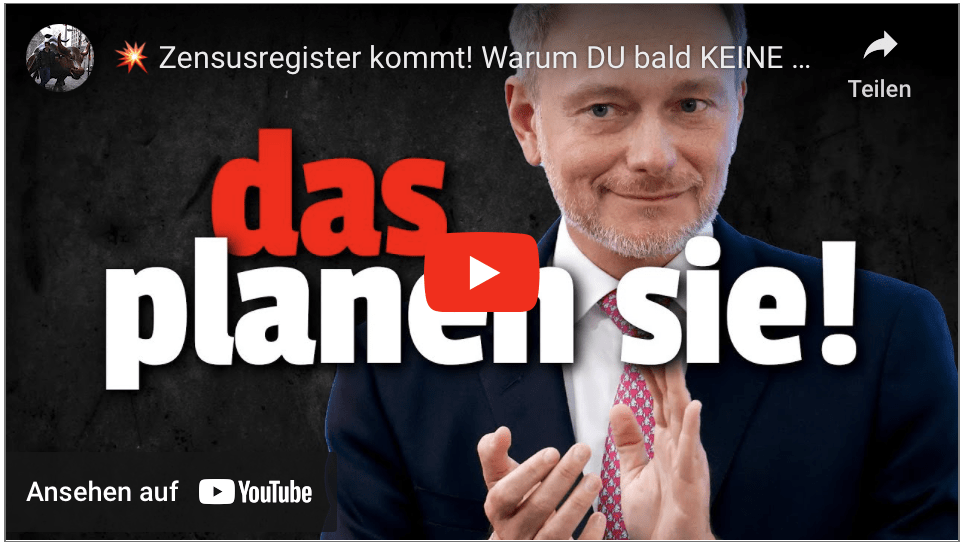 Zensusregister kommt! Warum DU bald KEINE Privatsphäre mehr hast!