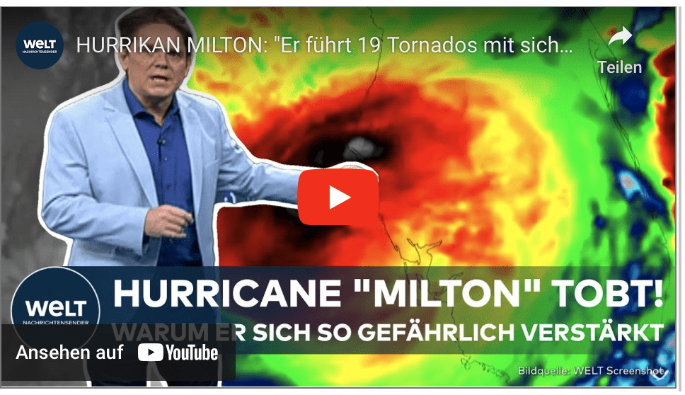 HURRIKAN MILTON: „Er führt 19 Tornados mit sich“ – Warum der Sturm so stark ist und was das bedeutet!