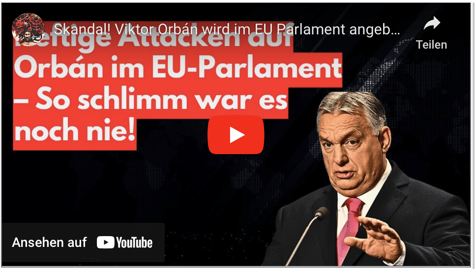 Skandal! Viktor Orbán wird im EU Parlament angebrüllt und attackiert!