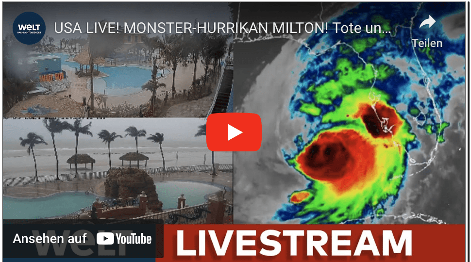 USA LIVE! MONSTER-HURRIKAN MILTON! Tote und Stromausfälle! Florida nach dem Supersturm | LIVE dabei