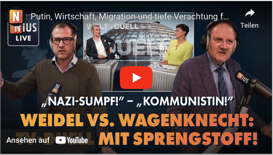 Putin, Wirtschaft, Migration und tiefe Verachtung für die Ampel! | NIUS Live vom 10. Oktober 2024
