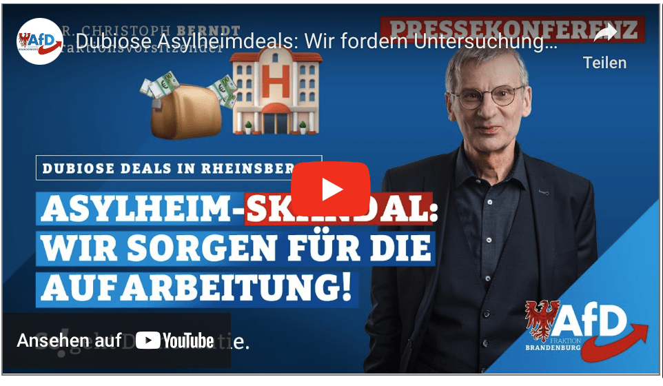 Dubiose Asylheimdeals: Wir fordern Untersuchungsausschuss