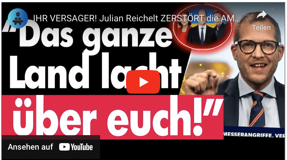 IHR VERSAGER! Julian Reichelt ZERSTÖRT die AMPELREGIERUNG !