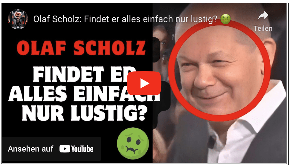 Olaf Scholz: Findet er alles einfach nur lustig?
