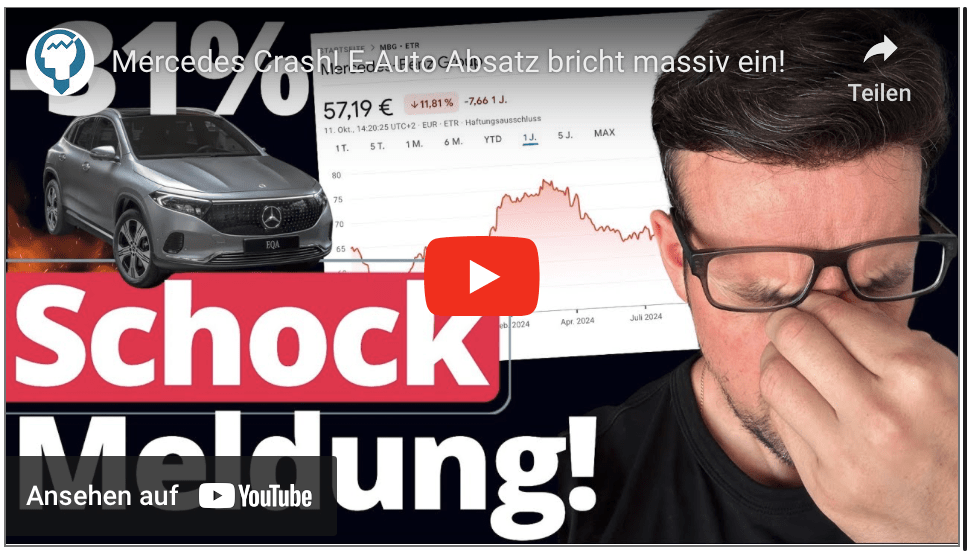 Mercedes Crash! E-Auto Absatz bricht massiv ein!