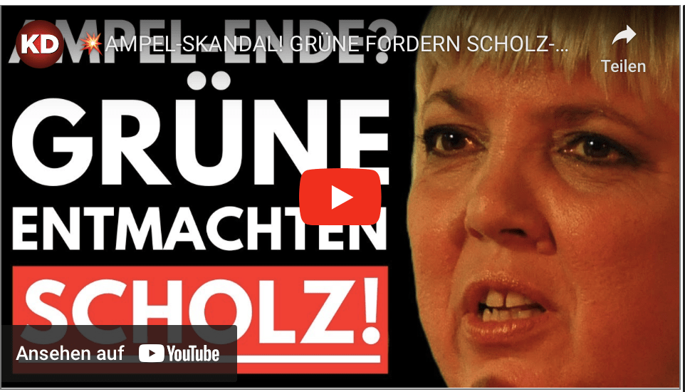 AMPEL-SKANDAL! GRÜNE FORDERN SCHOLZ-RÜCKTRITT! SPD KOCHT VOR WUT!