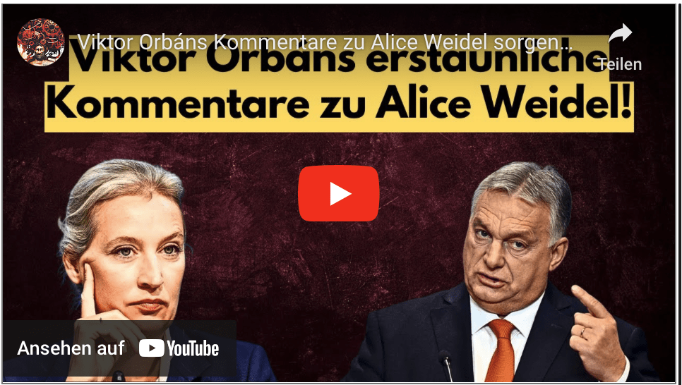 Viktor Orbáns Kommentare zu Alice Weidel sorgen für Aufsehen – Was steckt dahinter?