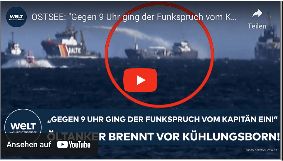 OSTSEE: „Gegen 9 Uhr ging der Funkspruch vom Kapitän ein!“ Öltanker „Annika“ brennt vor Kühlungsborn!