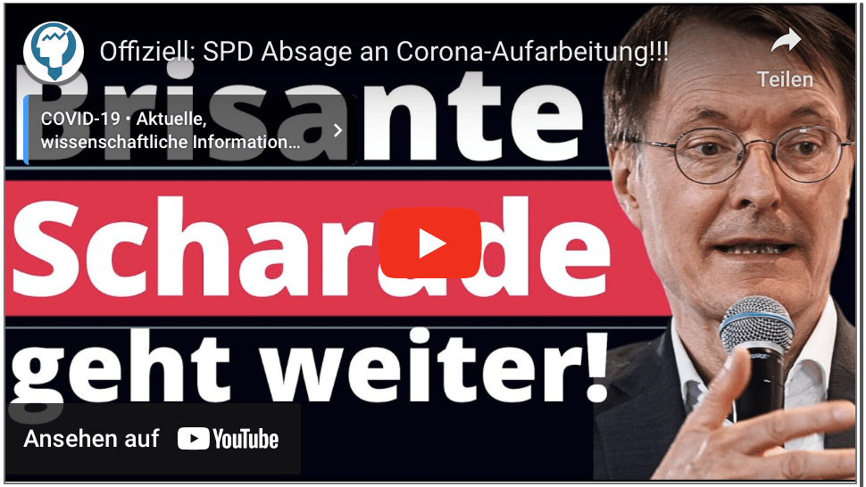 Offiziell: SPD Absage an Corona-Aufarbeitung!!!