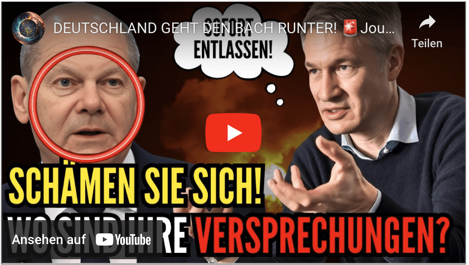 DEUTSCHLAND GEHT DEN BACH RUNTER! Journalist LÄSST SEINE WUT RAUS
