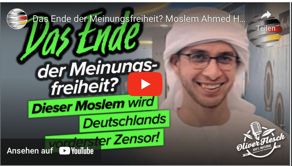 Das Ende der Meinungsfreiheit? Moslem Ahmed Haykel Gaafar wird Deutschlands erster Zensor!