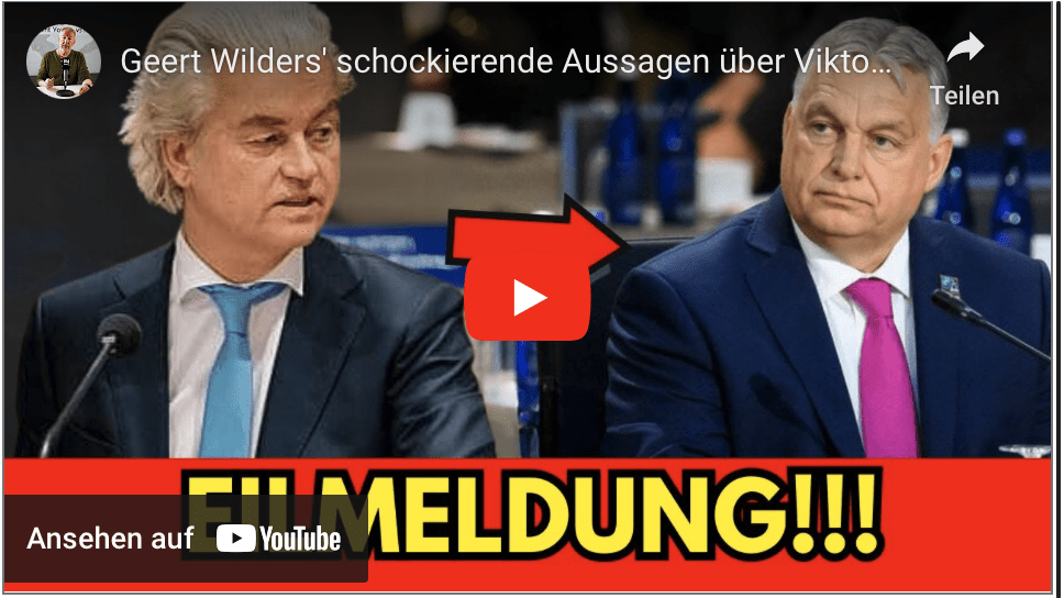 Geert Wilders‘ schockierende Aussagen über Viktor Orbán – Eine überraschende Wendung!