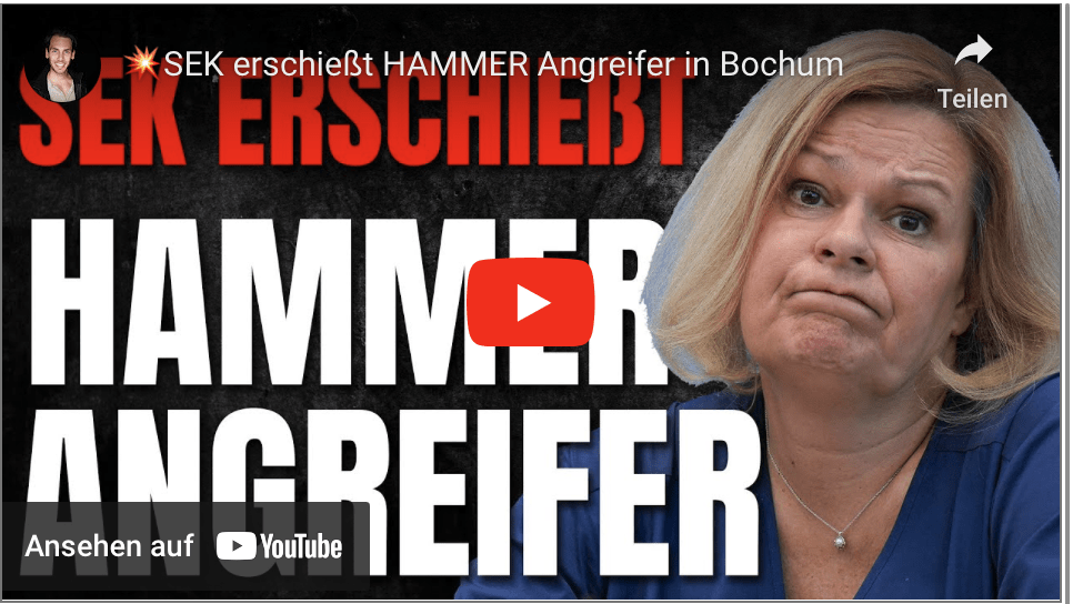 SEK erschießt HAMMER Angreifer in Bochum!