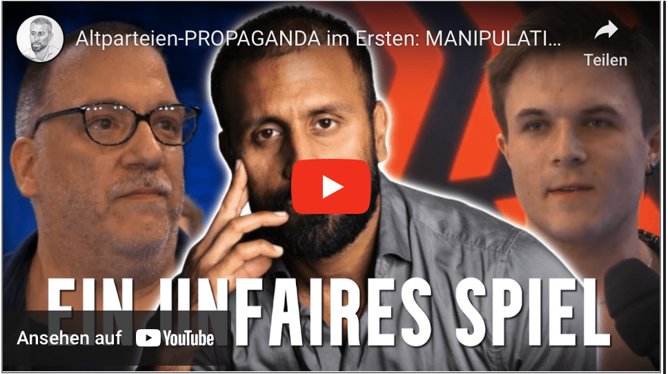 Altparteien-PROPAGANDA im Ersten: MANIPULATION auf GEZ-Zahlerkosten!
