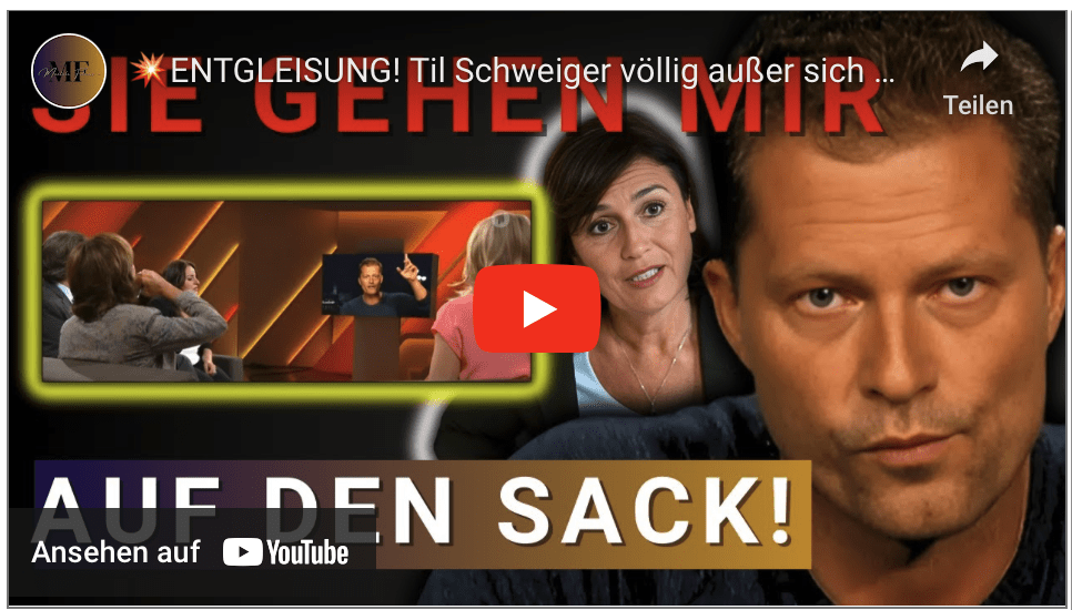ENTGLEISUNG! Til Schweiger völlig außer sich bei Maischberger.