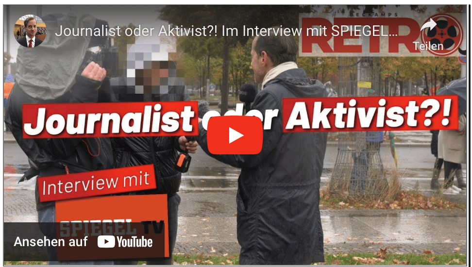 Journalist oder Aktivist?! Im Interview mit SPIEGEL TV | Beckamps Retrowelle