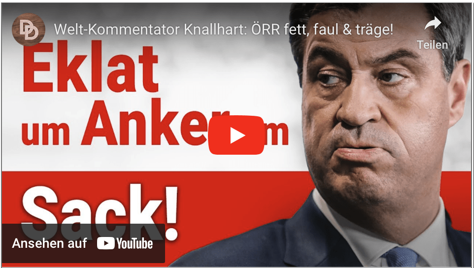 Welt-Kommentator Knallhart: ÖRR fett, faul & träge!